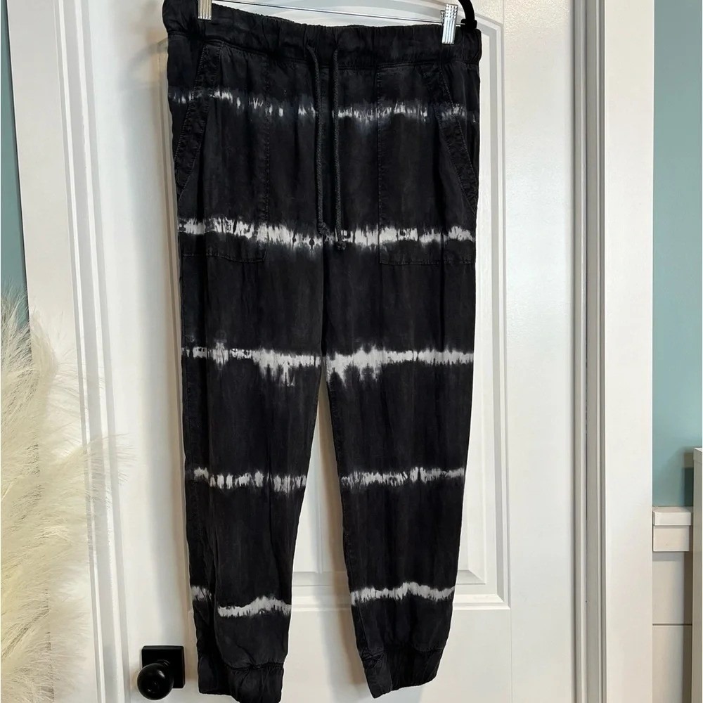 Cloth & Stone For Anthropologie Slate Gray Tie‎ Dye Joggers. Size Large.